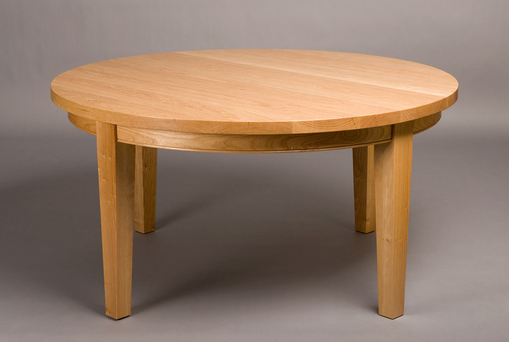 Chalford Farmhouse Round Table John Lomas Custom Furniture Vermont